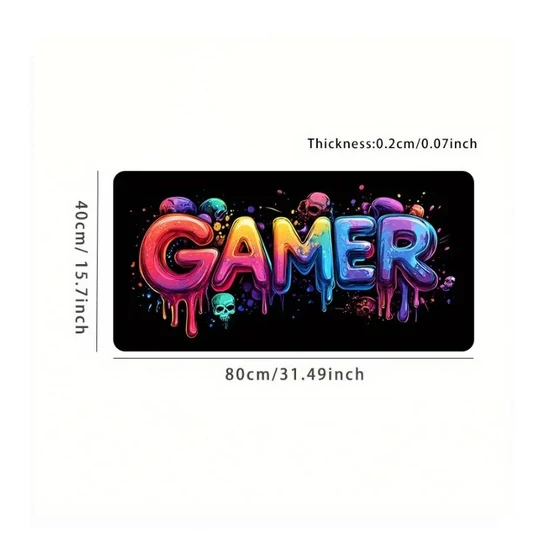 GAMER Mintás Gamer Egérpad – 80 x 40 cm FM2316318-1