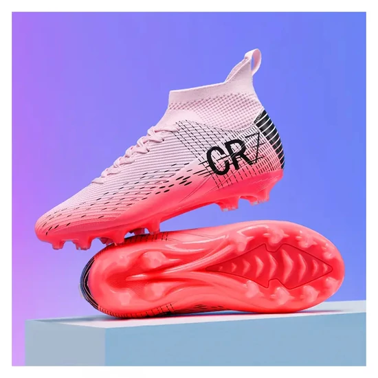 CR7 Professzionális Focicipő –  Csúszásgátló AG Tüskékkel PINK LG1072531-P