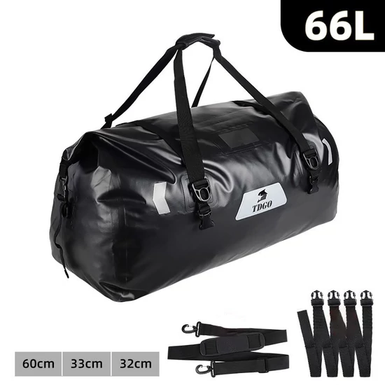 Motoros táska 65L – Fekete – holm0393