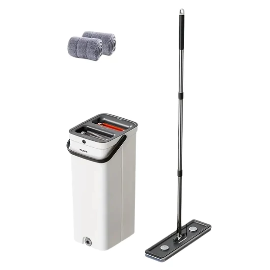 Prémium lapos felmosó szett vödörrel – 33 cm-es fej, 2 db mop HB2395667