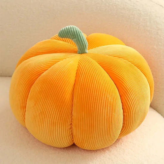 3D sütőtök formájú díszpárna – narancssárga 20 cm XC2838529-n