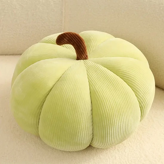 3D sütőtök formájú díszpárna – sárga 20 cm XC2838529-s