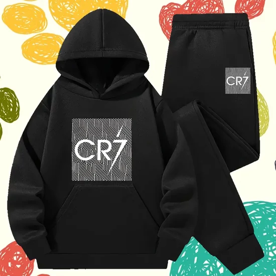 CR7 fiú melegítő szett FEKETE - BV4022131 
