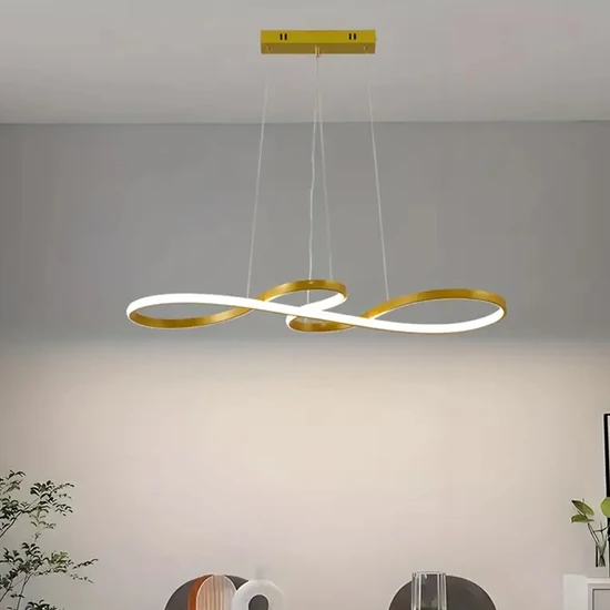 MOBIUS LED csillár – 32 × 80 cm ARANY - RF2937205-A
