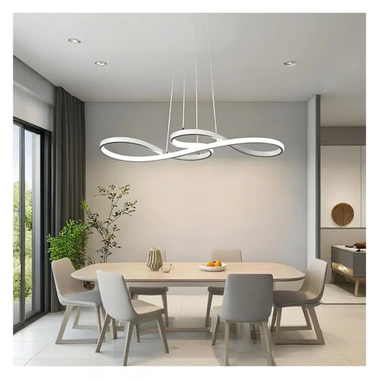 MOBIUS LED csillár – 32 × 80 cm FEHÉR - RF2937205-F