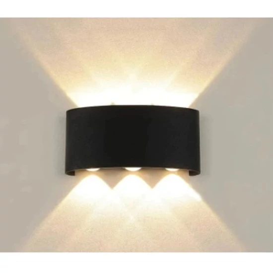 LED fali lámpa – félkör alakú, 3 LED-es – 014828