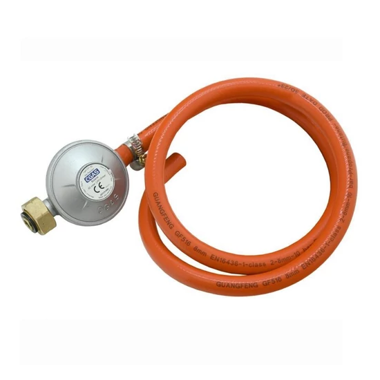 Gáznyomásszabályozó 30 mbar EN16129 – 0,9 m-es tömlőkészlet – 13606