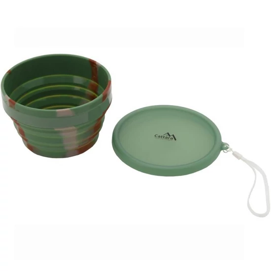 Szilikon összecsukható tál ARMY – 550 ml – 13636