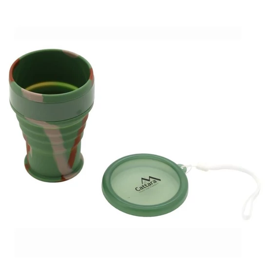 Szilikon összecsukható pohár ARMY – 350 ml – 13639