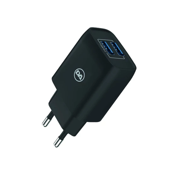 Daewoo 2×USB Fali Töltő – Fekete DIWARC003BK