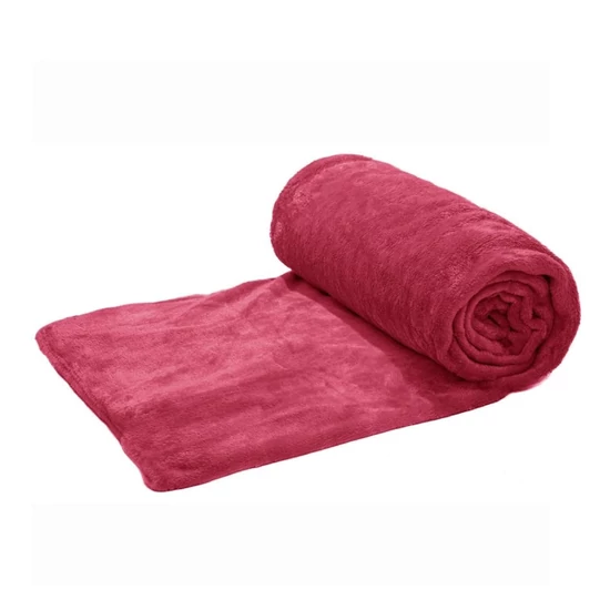 Sötétrózsaszín plüss pléd – SP-SR180 – 180×200 cm 