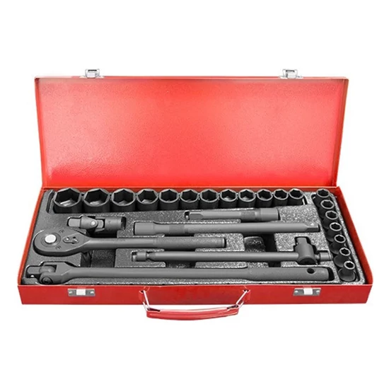 Hitman 12-PTS Racsnis gépi dugókulcs készlet, 26 részes (8–32 mm) HA-6818