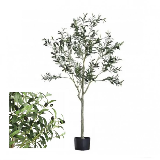 Valósághű mesterséges olajfa cserépben 150 cm DRZ02
