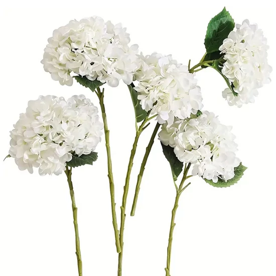 6 db Fehér Hortenzia Művirág LA171257