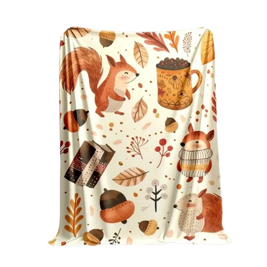 Őszi flanel takaró 130x150cm AD1525760