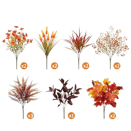 14 darabos őszi műbokor szett UF4674103