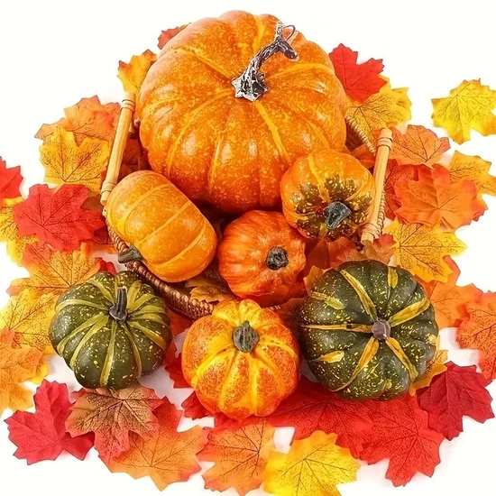 37 darabos Őszi Dekor Szett – 7 db Műtök + 30 db Juharlevél XL284876
