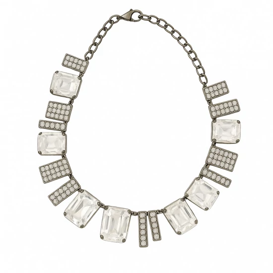 Elegáns Nyaklánc – Ezüst Színben N415S