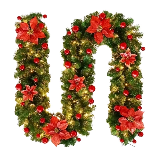 Piros karácsonyi füzér DC3064475-3