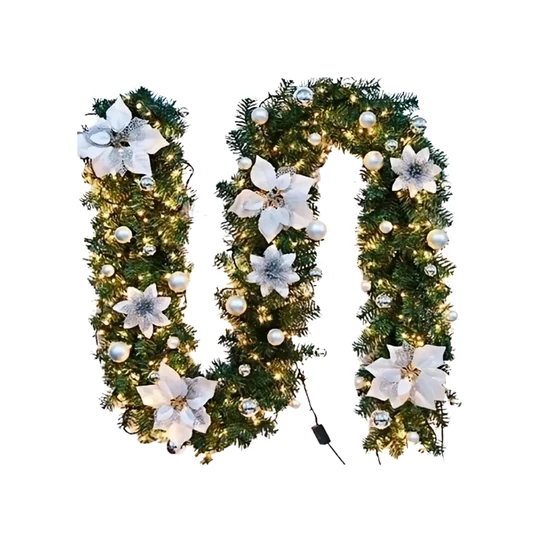 Ezüstös karácsonyi füzér DC3064475