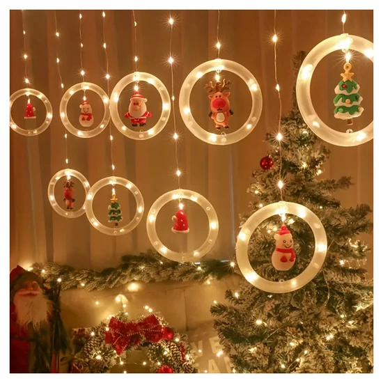 Karácsonyi függő LED fényfüzér RU388793