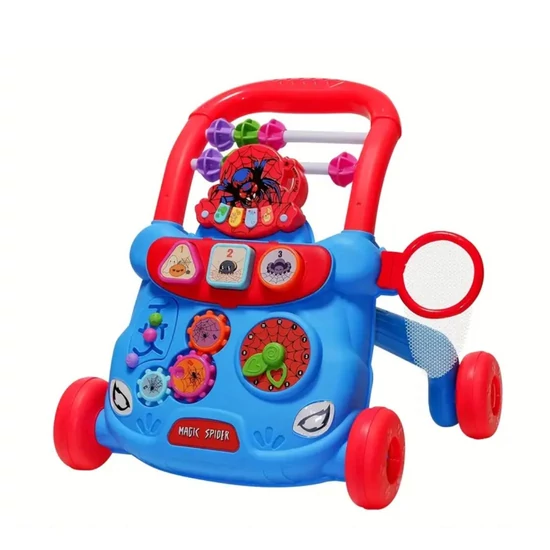 Baba járóka pókokkal díszítve – 39×39×33 cm – AX3960392-2