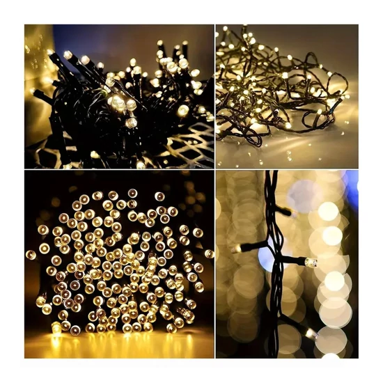 Karácsonyi fényfüzér – 50 m, 500 LED, melegfehér, IP44, 220V – DH4367561-2