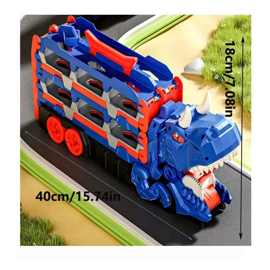 Dinoszauruszos szállító kamion – 40 cm – QD493477