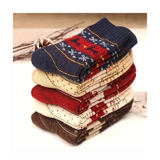 Téli zokni szett – 10 pár, random mintával – XF2485240