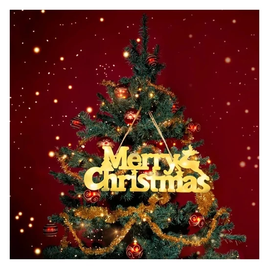Karácsonyi LED „Merry Christmas” világító tábla – 28 × 11 cm RC292004