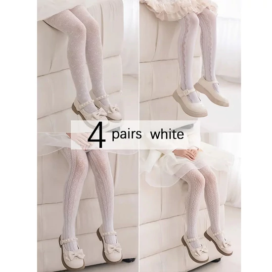 4 pár csipkés leggings/harisnya lányoknak BH6225745-3