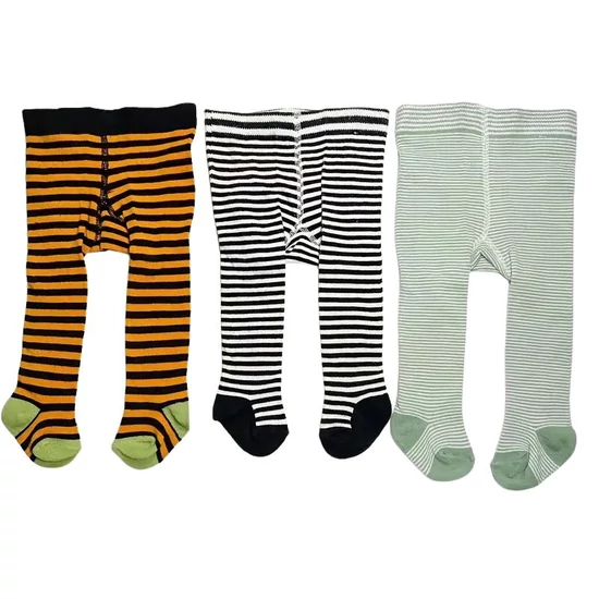 Gyerek harisnyanadrág szett | csíkos – 3 pár QB3193079-2