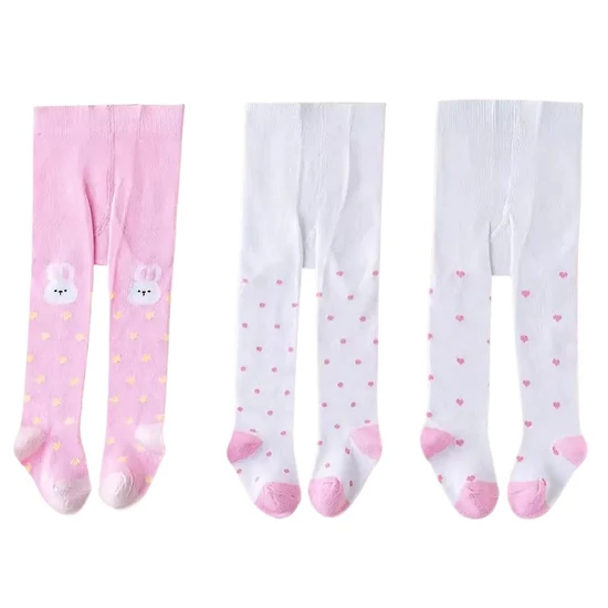 Mintás lány harisnya | 3 pár QE5550199-6