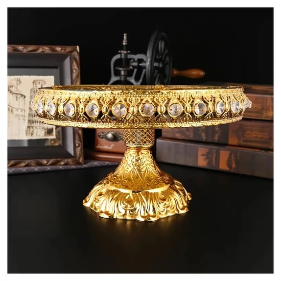 Aranyozott gyümölcsöstál 35 cm VL2917263