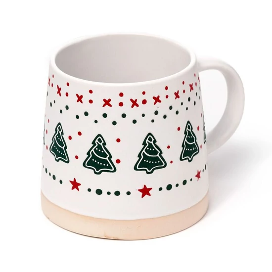 Kőkerámia Bögre - Karácsonyfa XMUG442