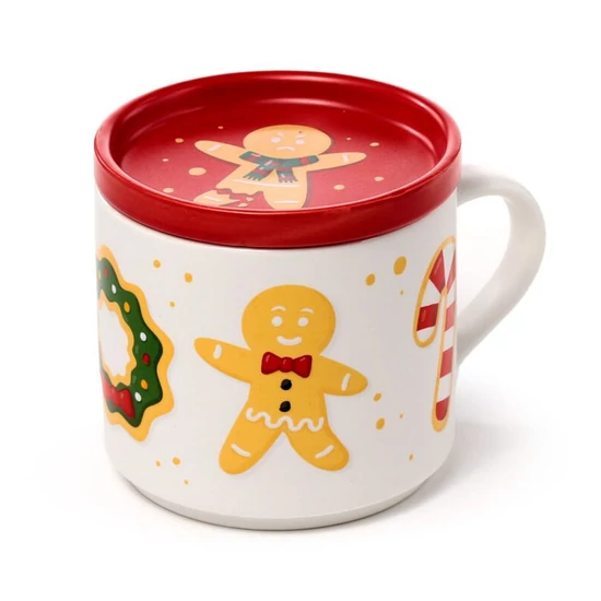 Bögre és Alátét/Fedél Szett - Mézeskalács XMUGC37