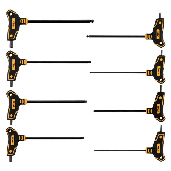 Imbuszkulcs készlet „T” markolattal – 8 darabos TO-56629
