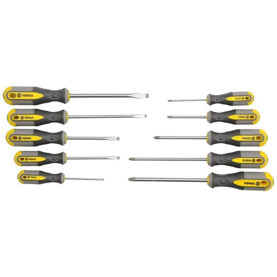 Vorel csavarhúzó készlet 10 darabos TO-60970