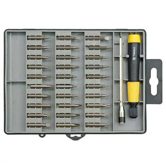 Vorel Precíziós csavarhúzó bit készlet 32 darabos TO-64371