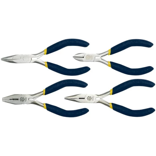 VOREL Mini fogó készlet 4 db – 125 mm TO-42308