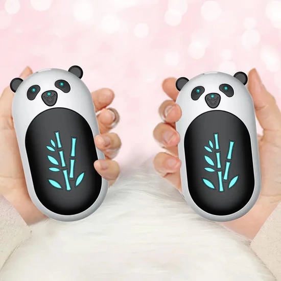 2 db újratölthető panda kézmelegítő fehér CT275095-feh