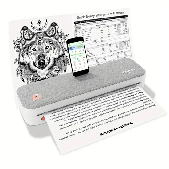 PeriPage A40 — hordozható, tinta nélküli A4 termoszublimáló/termálnyomtató KD306762-sz