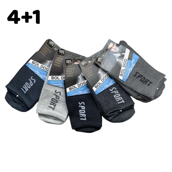 4+1 Férfi sport zokni 39-42 400345