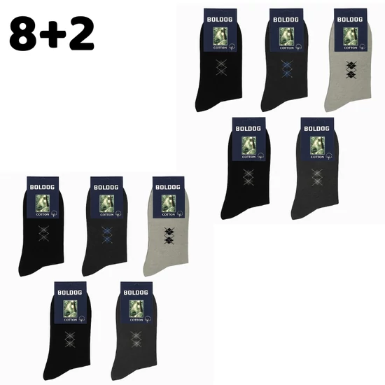 8+2 Férfi zokni 39-43 706151-2