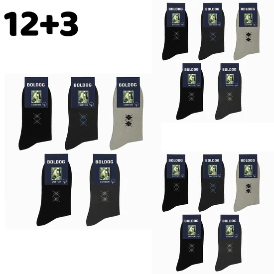 12+3 Férfi zokni 43-47 706151-4