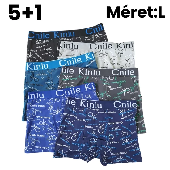 5+1 Férfi mintás boxer L D5111-2