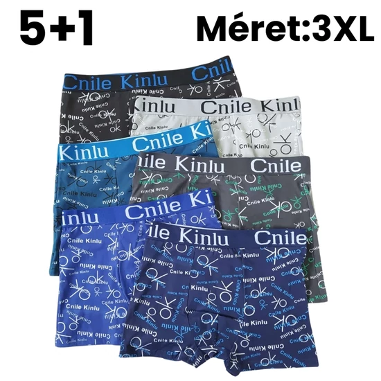 5+1 Férfi mintás boxer XXXL D5111-8