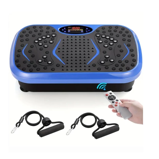 Vibrációs tréninggép távirányítóval és gumiszalagokkal – HX651838