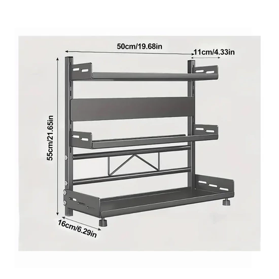 Fém tárolópolc – ME2051154 (50 × 55 × 16 cm)