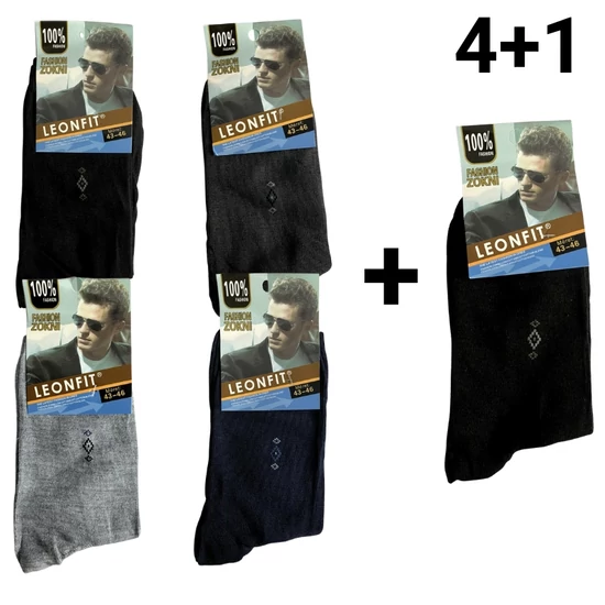 4+1 Férfi zokni 43-46 A603-1